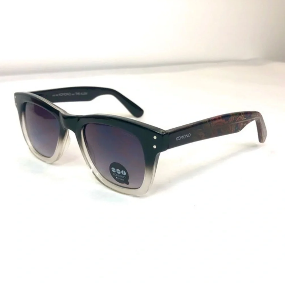 NEW KOMONO sunglasses Allen Paisley black grey ombre